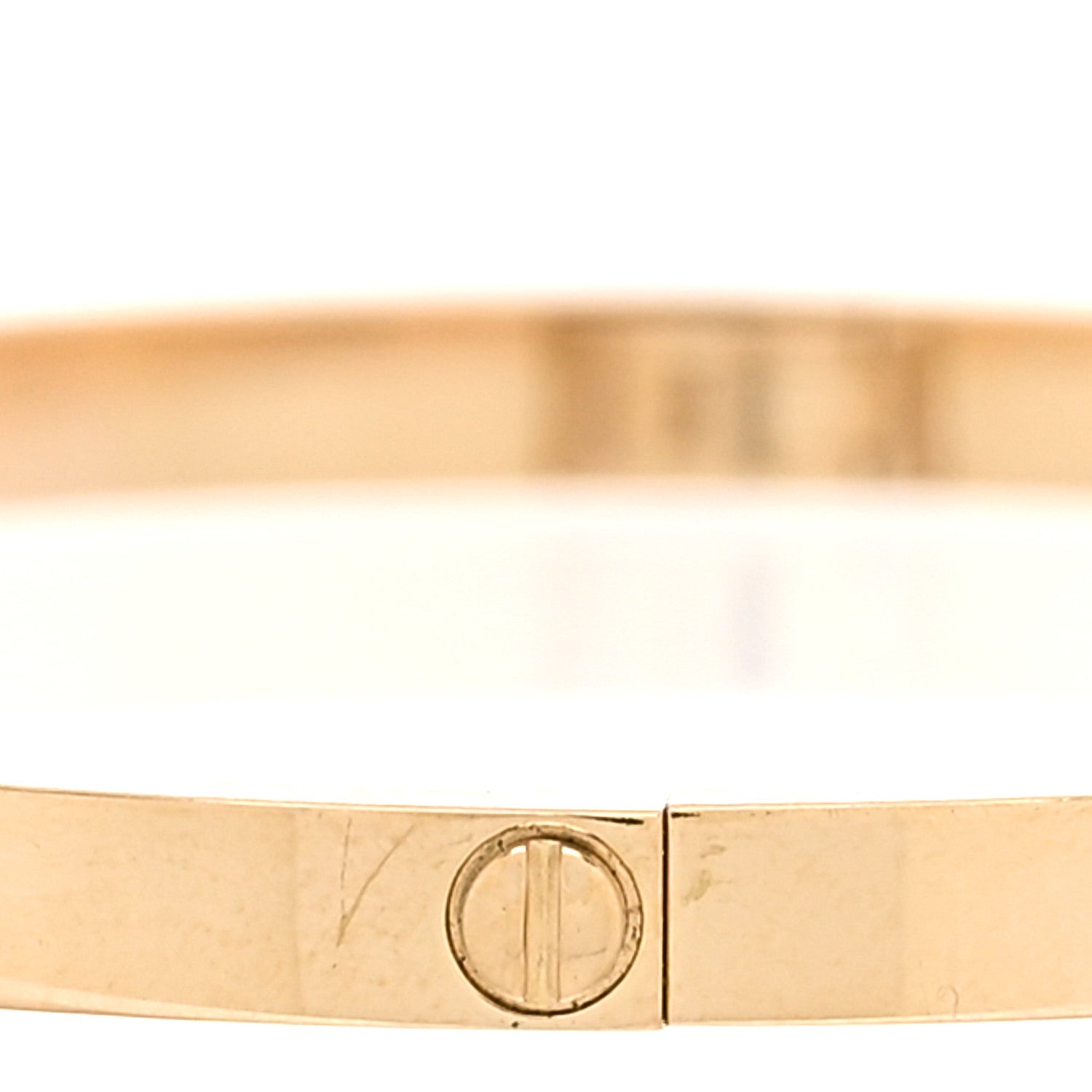 Cartier 18K Yellow Gold 6 Diamond Small LOVE Bracelet 17 5 of 8