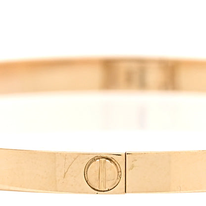 Cartier 18K Yellow Gold 6 Diamond Small LOVE Bracelet 17 5 of 8