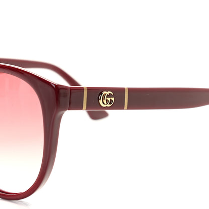 Gucci Cat Eye GG0163S Sunglasses Burgundy 5 of 8