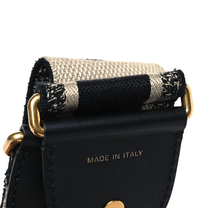 Christian Dior Canvas Embroidered Shoulder Strap Blue 4 of 6