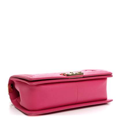 Chanel Lambskin Quilted Medium Boy Flap Pink 4 of 11