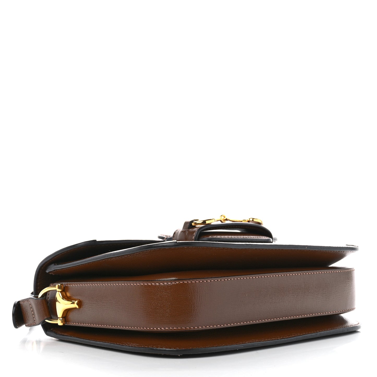 GG Supreme Monogram Horsebit 1955 Shoulder Bag Beige Brown Sugar
