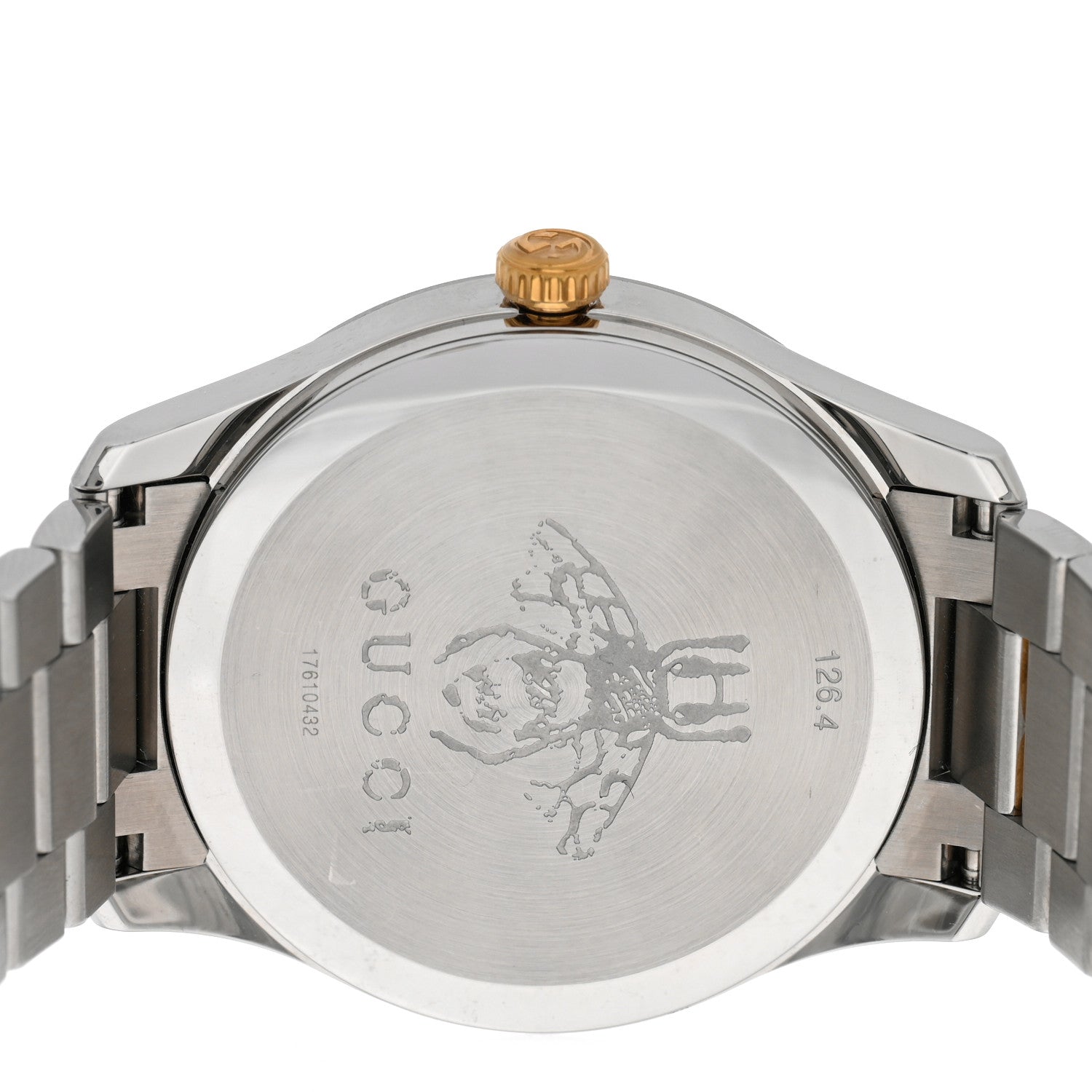 Gucci Stainless Steel 38mm G-Timeless Two Tone Snake Quartz Watch