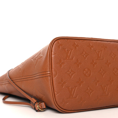 Louis Vuitton Empreinte Monogram Giant Neverfull MM Cognac 9 of 11