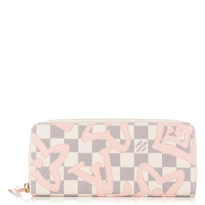 Louis Vuitton Damier Azur Tahitienne Clemence Wallet 1 of 7