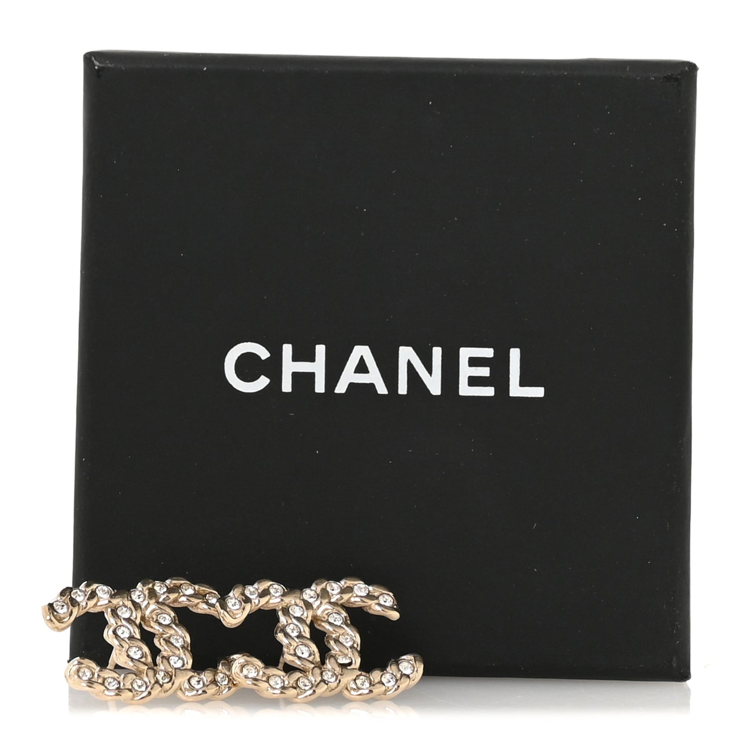 Crystal Pearls Coronation CC Earrings Gold