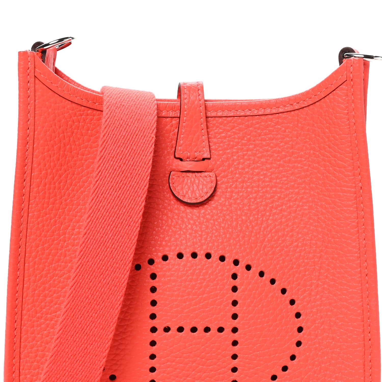 Hermes Taurillon Clemence Evelyne TPM Rouge Pivoine 8 of 11