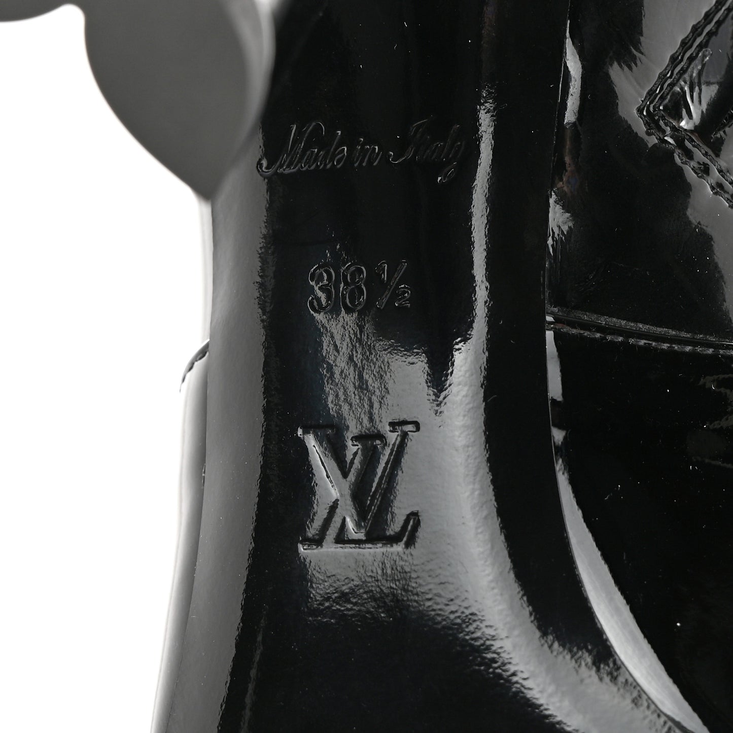Patent Silhouette Ankle Boots 38.5 Black