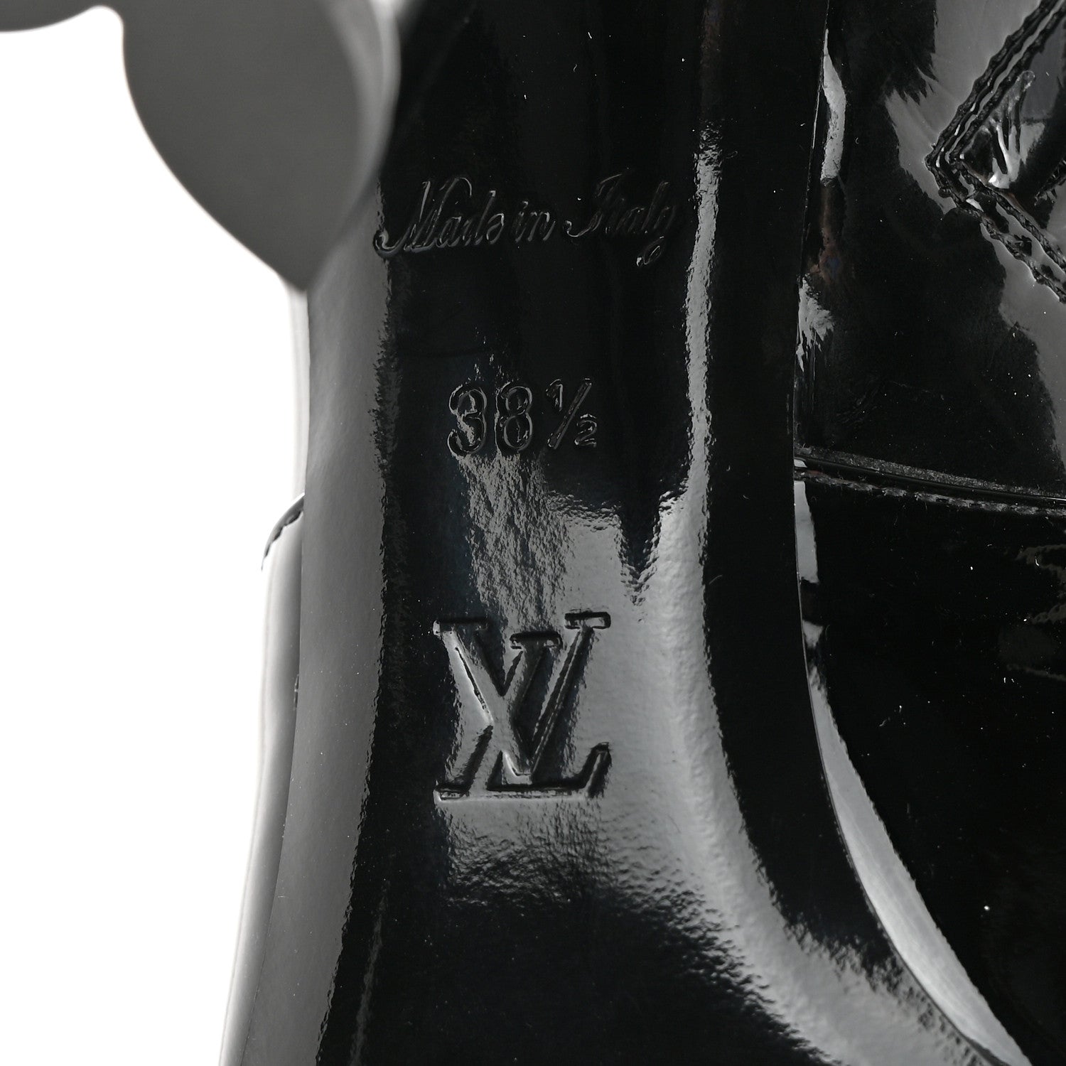 Louis Vuitton Patent Silhouette Ankle Boots 38.5 Black 7 of 11