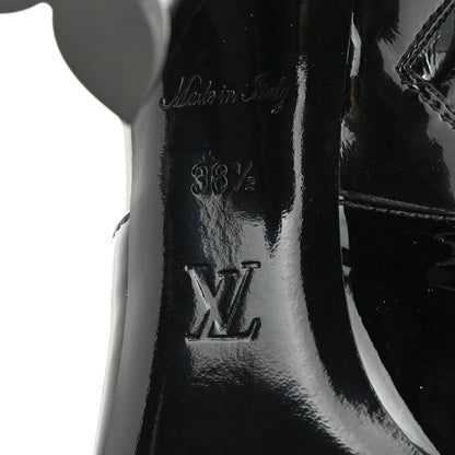 Louis Vuitton Patent Silhouette Ankle Boots 38.5 Black 7 of 11