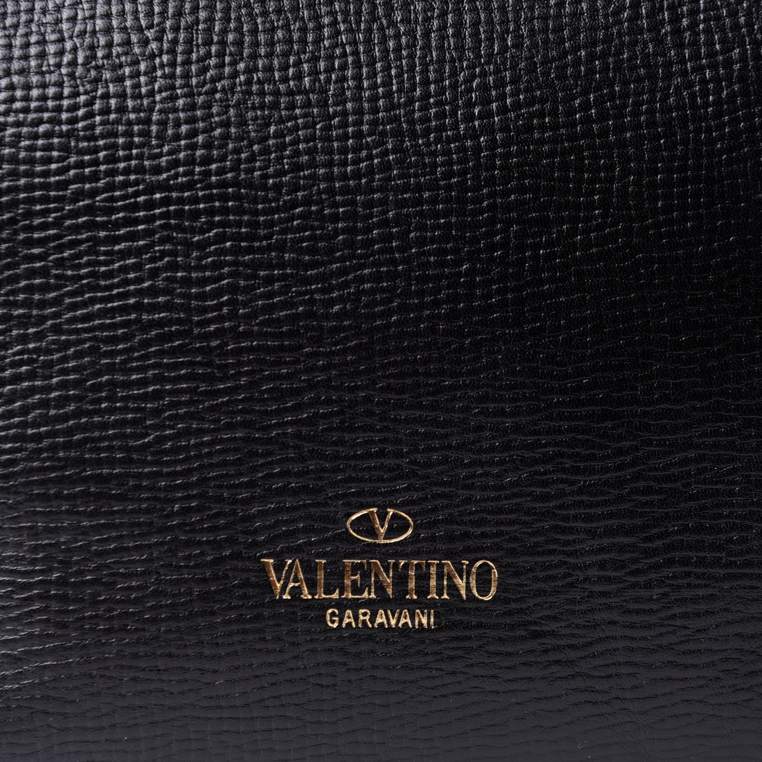Valentino Garavani Textured Calfskin Rockstud Double Handle Tote Black 14 of 17
