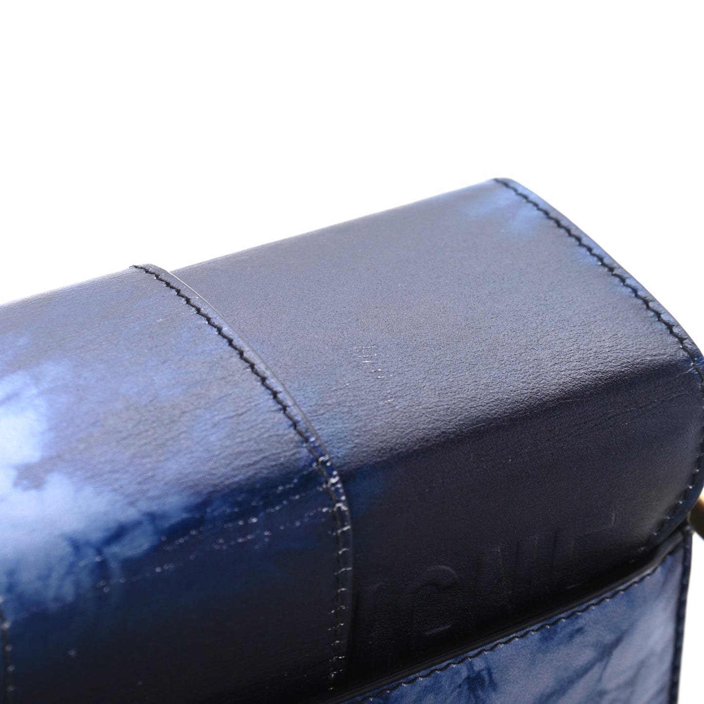 Calfskin Tie Dye 30 Montaigne Box Bag Multicolor