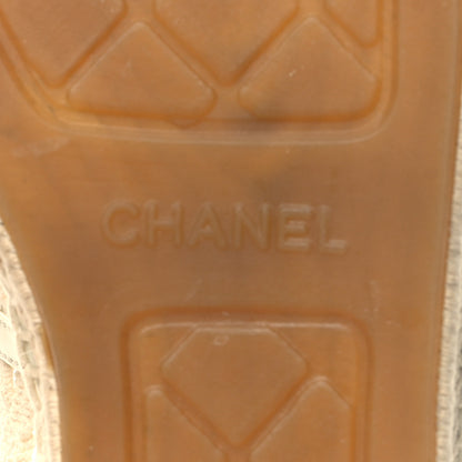 Chanel Macrame Patent CC Espadrilles 41 Beige Ivory 8 of 10