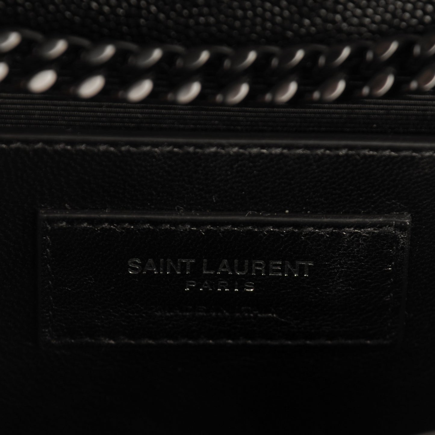 Grain De Poudre Medium Classic Monogram Kate Satchel Black