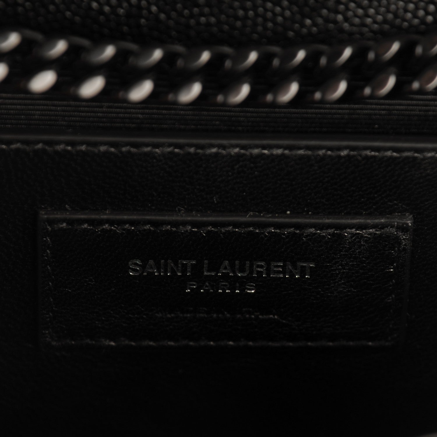 Saint Laurent Grain De Poudre Medium Classic Monogram Kate Satchel Black 7 of 7