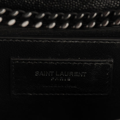 Saint Laurent Grain De Poudre Medium Classic Monogram Kate Satchel Black 7 of 7