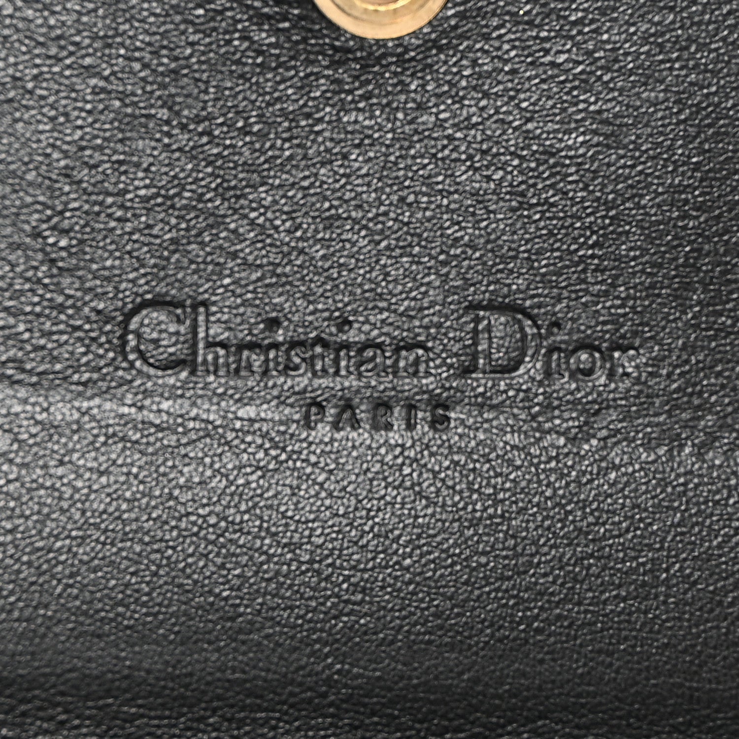 Christian Dior Lambskin Cannage Rendez-vous Chain Wallet Black 6 of 12