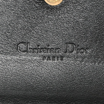 Christian Dior Lambskin Cannage Rendez-vous Chain Wallet Black 6 of 12