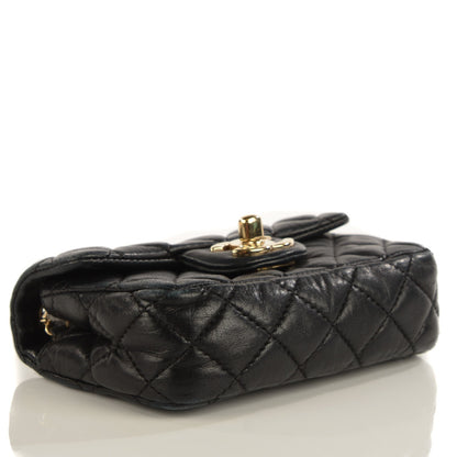 Chanel Lambskin Quilted Extra Mini Flap Heart Valentine Charms Black 4 of 9