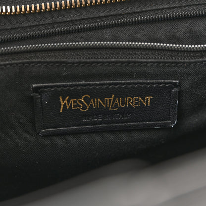 Saint Laurent Textured Calfskin Small Classic Y Cabas Black 6 of 16