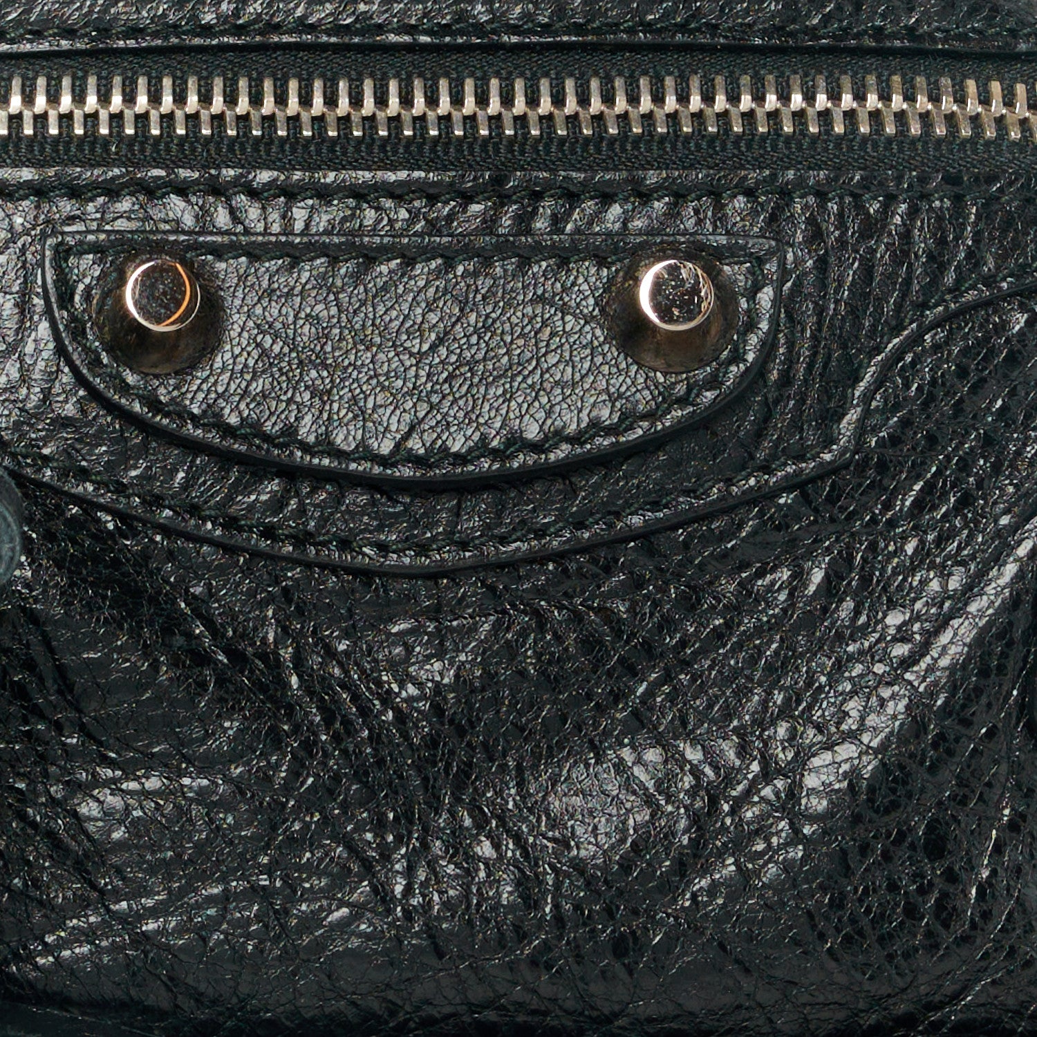 Balenciaga Agneau Classic Silver Hardware Mini City Black 9 of 11