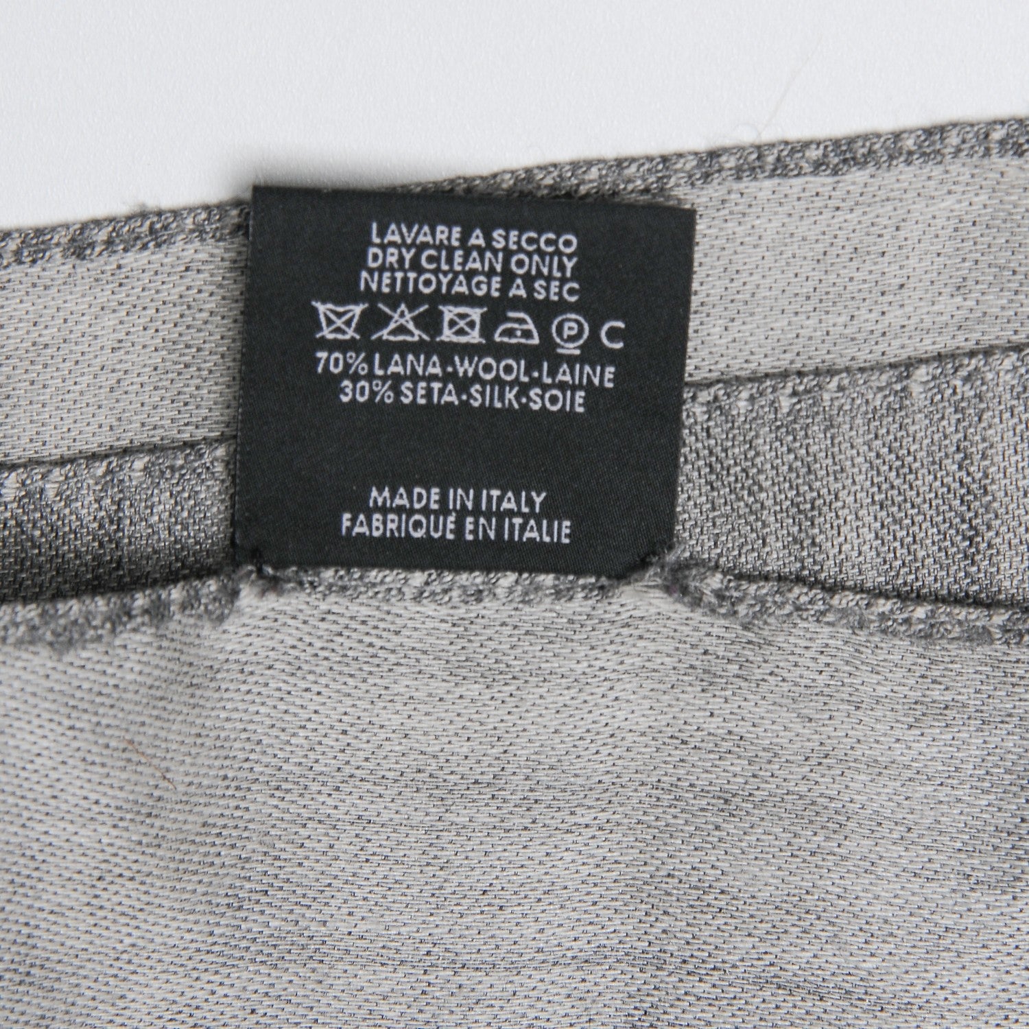 Gucci Wool Silk GG Monogram GGNat Scarf Lead 7 of 7