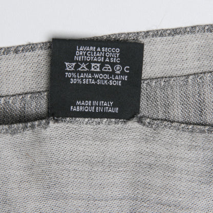 Gucci Wool Silk GG Monogram GGNat Scarf Lead 7 of 7