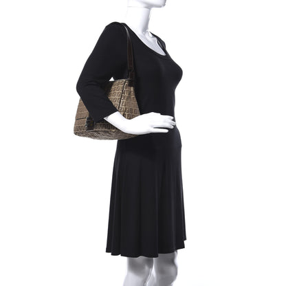 Fendi Zucchino Mama Baguette Dark Brown 2 of 8