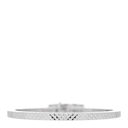 Gucci 18K White Gold Diamond Running G Charm Ring 54 6.75 3 of 7