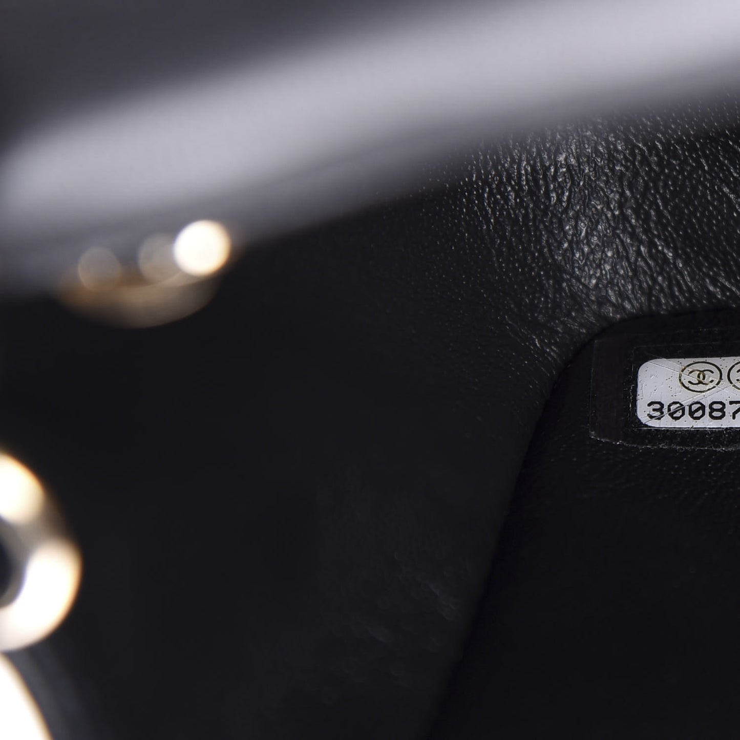 Lambskin Quilted Mini Rectangular Flap Black