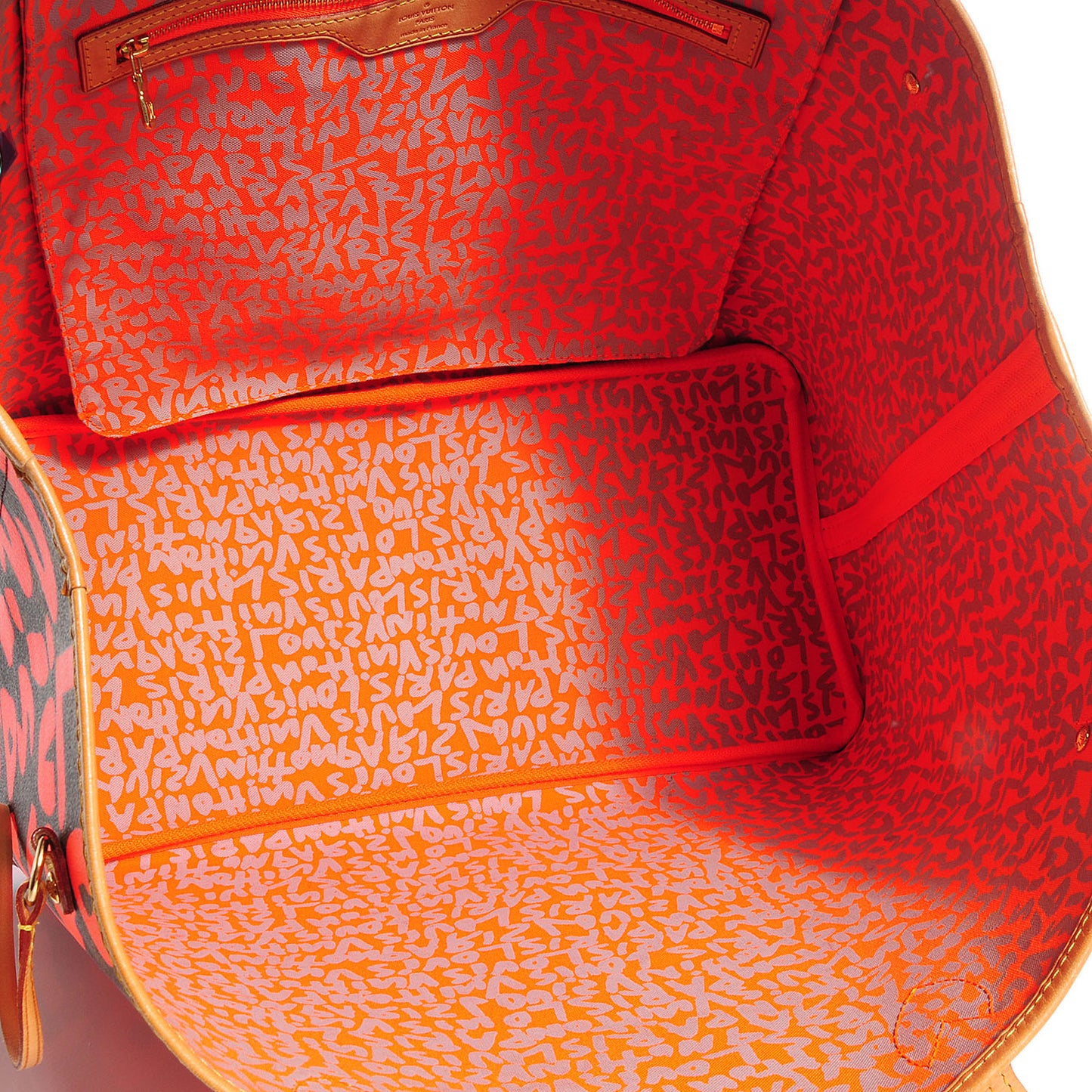 Monogram Graffiti Neverfull GM Orange