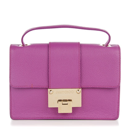 Jimmy Choo Pebbled Calfskin Rebel Crossbody Bag Purple 1 of 8