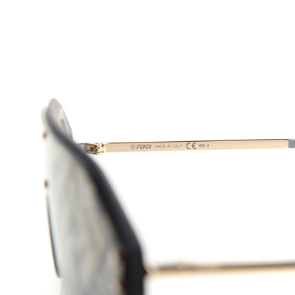 Fendi FF Fabulous Shield Sunglasses FF M0039/G/S Black 5 of 7