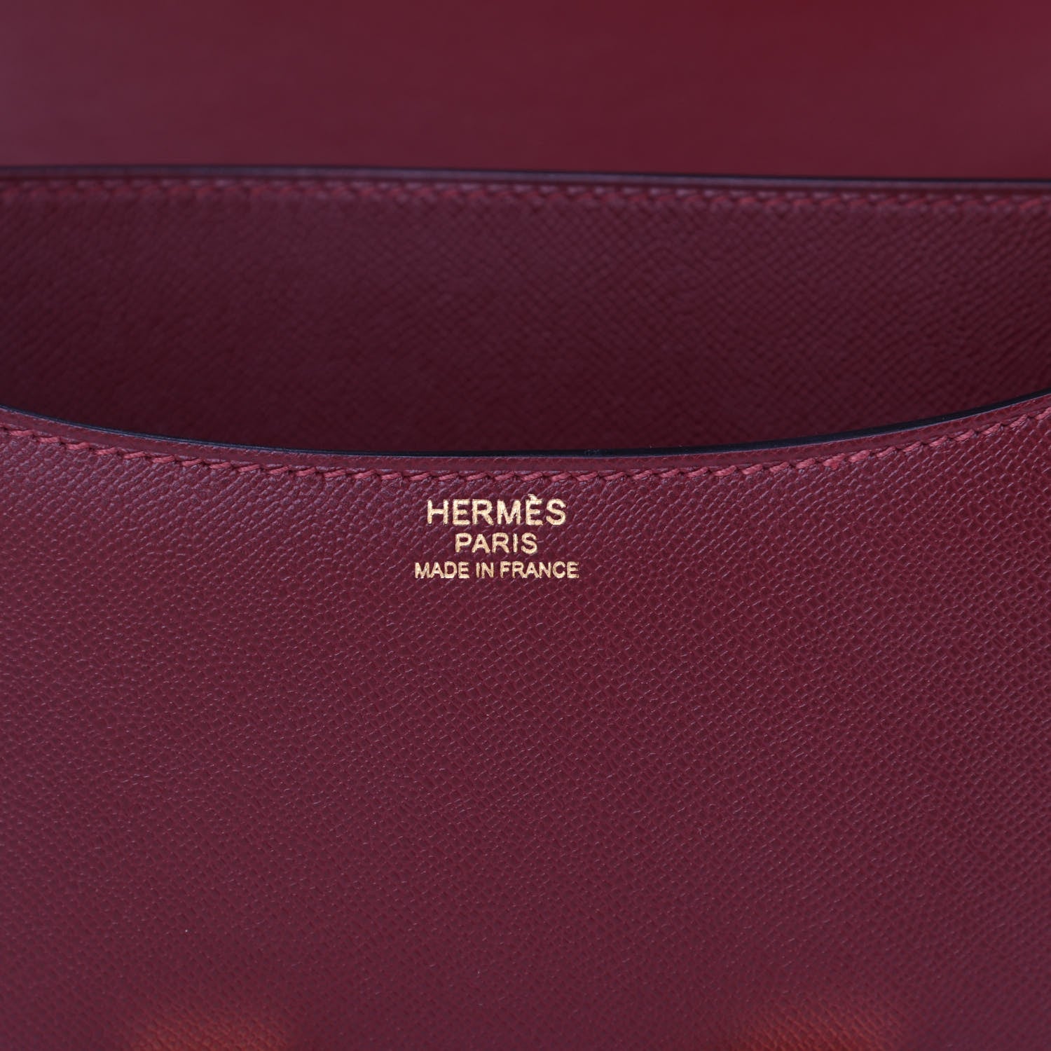 Hermes Grained Monsieur Constance 24 Rouge H 6 of 11