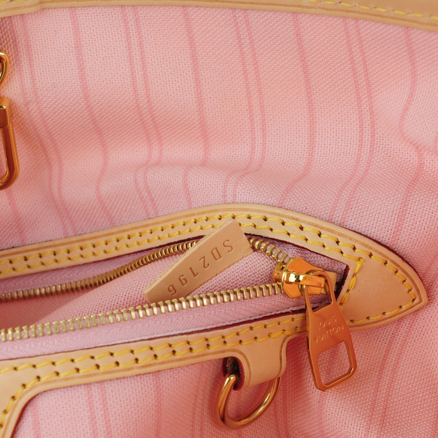 Louis Vuitton Damier Azur Delightful PM Rose Ballerine 8 of 8