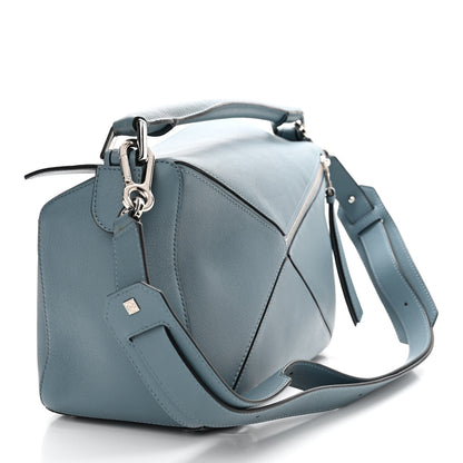 Loewe Calfskin Medium Puzzle Bag Stone Blue 3 of 11