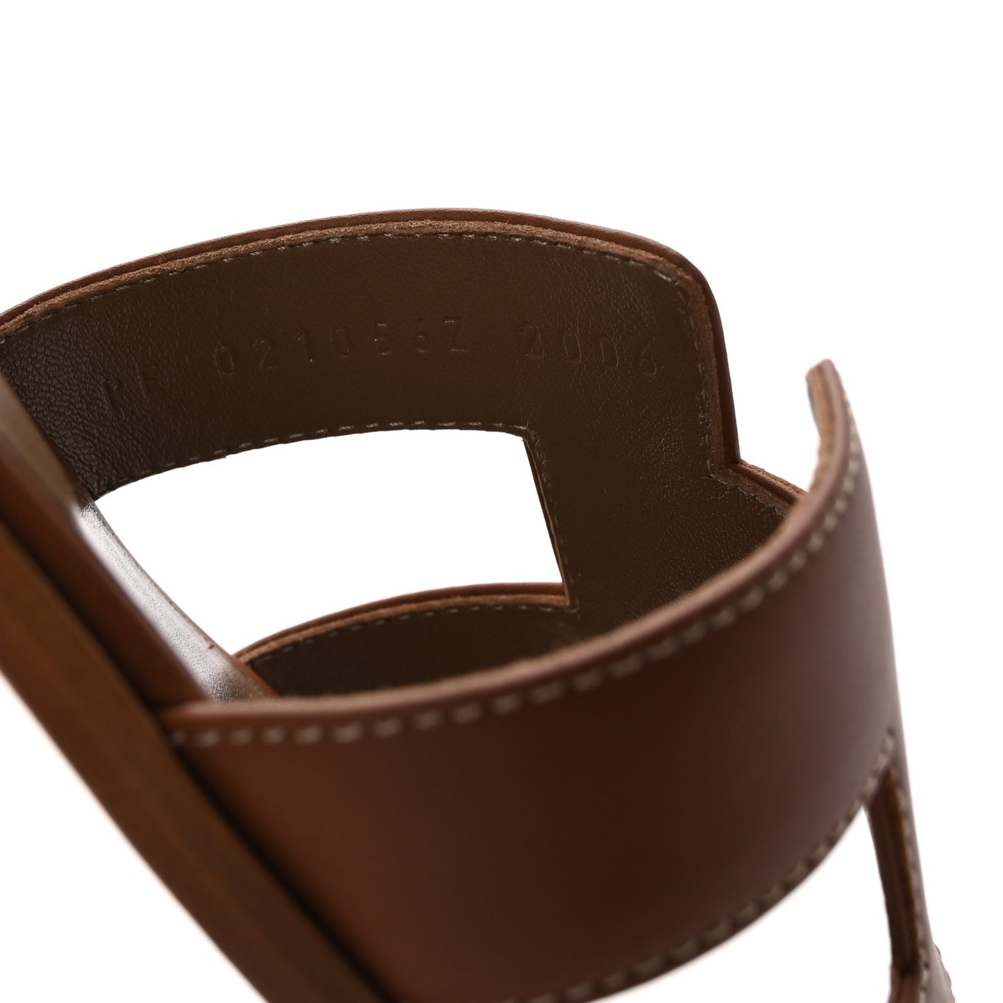 Box Calfskin Oran Sandals 39 Gold