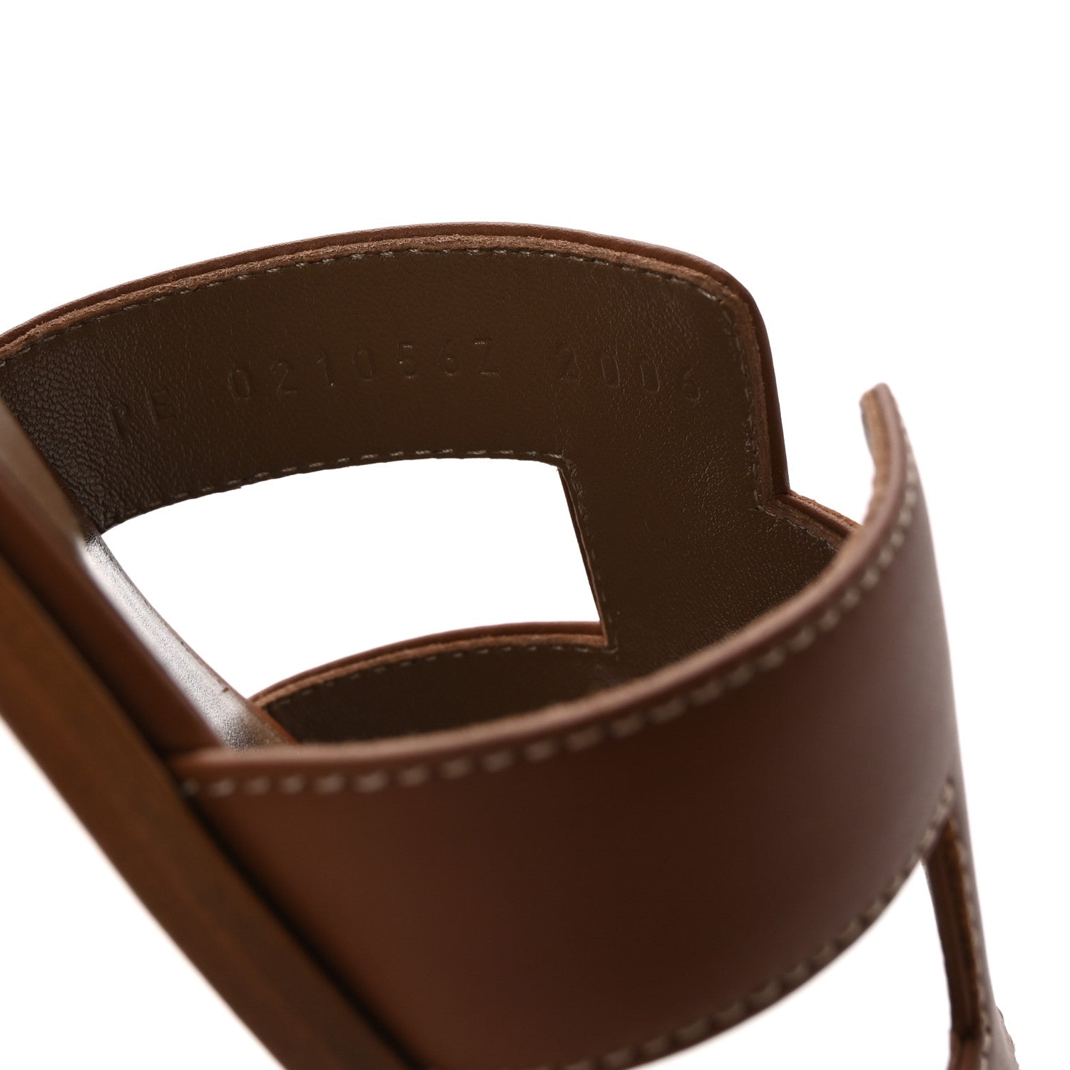 Hermes Box Calfskin Oran Sandals 39 Gold 9 of 10