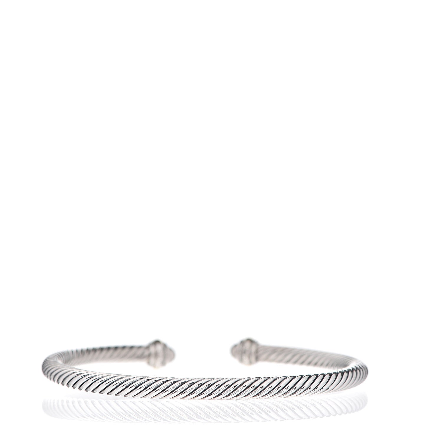 Sterling Silver 18K Yellow Gold 4mm Cable Classics Bracelet