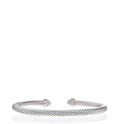 David Yurman Sterling Silver 18K Yellow Gold 4mm Cable Classics Bracelet 2 of 3