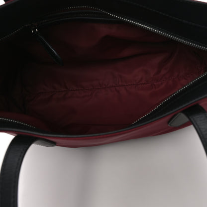 Burberry Nylon Logo Small Ardwell Tote Burgundy 5 of 10