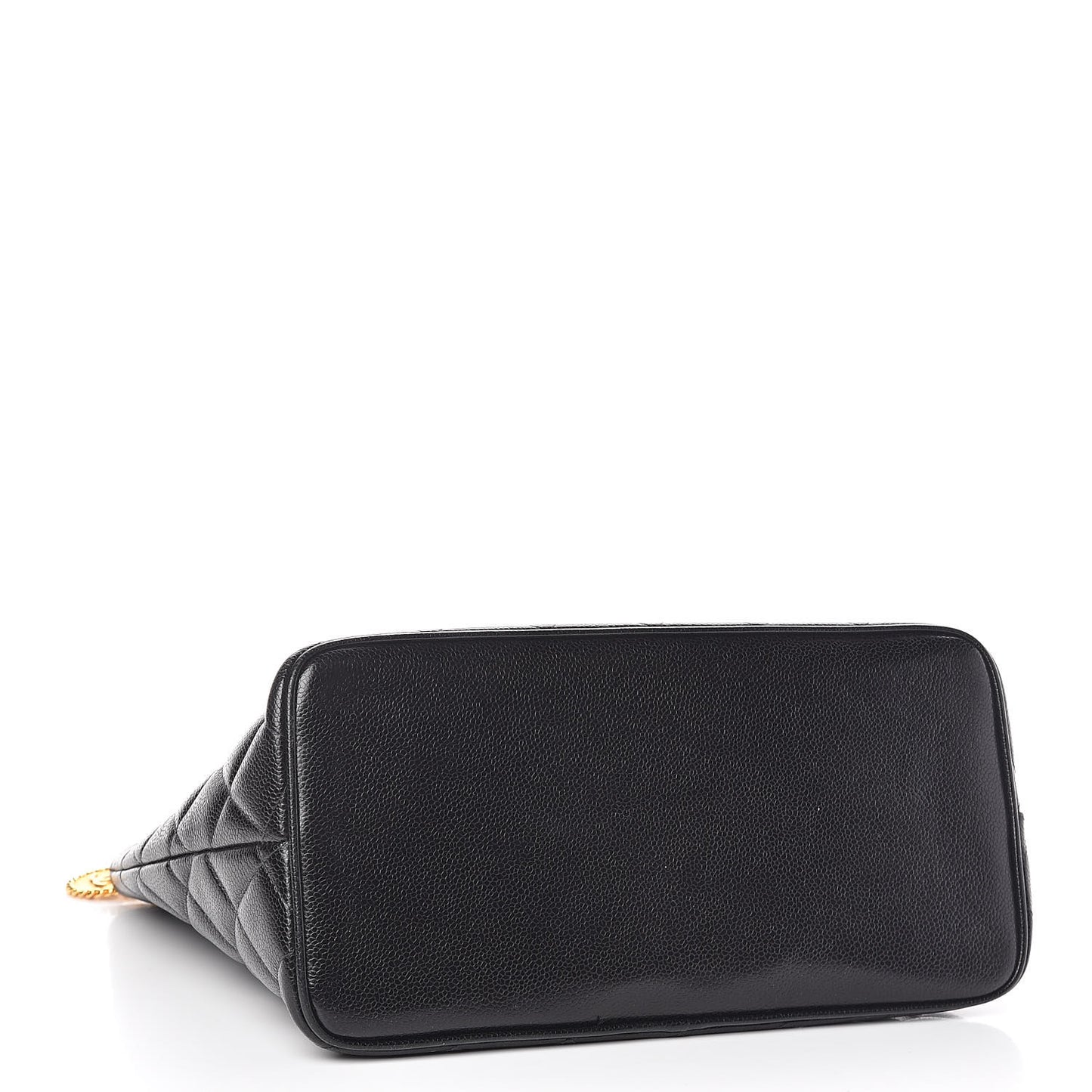 Caviar Quilted Medallion Tote Black