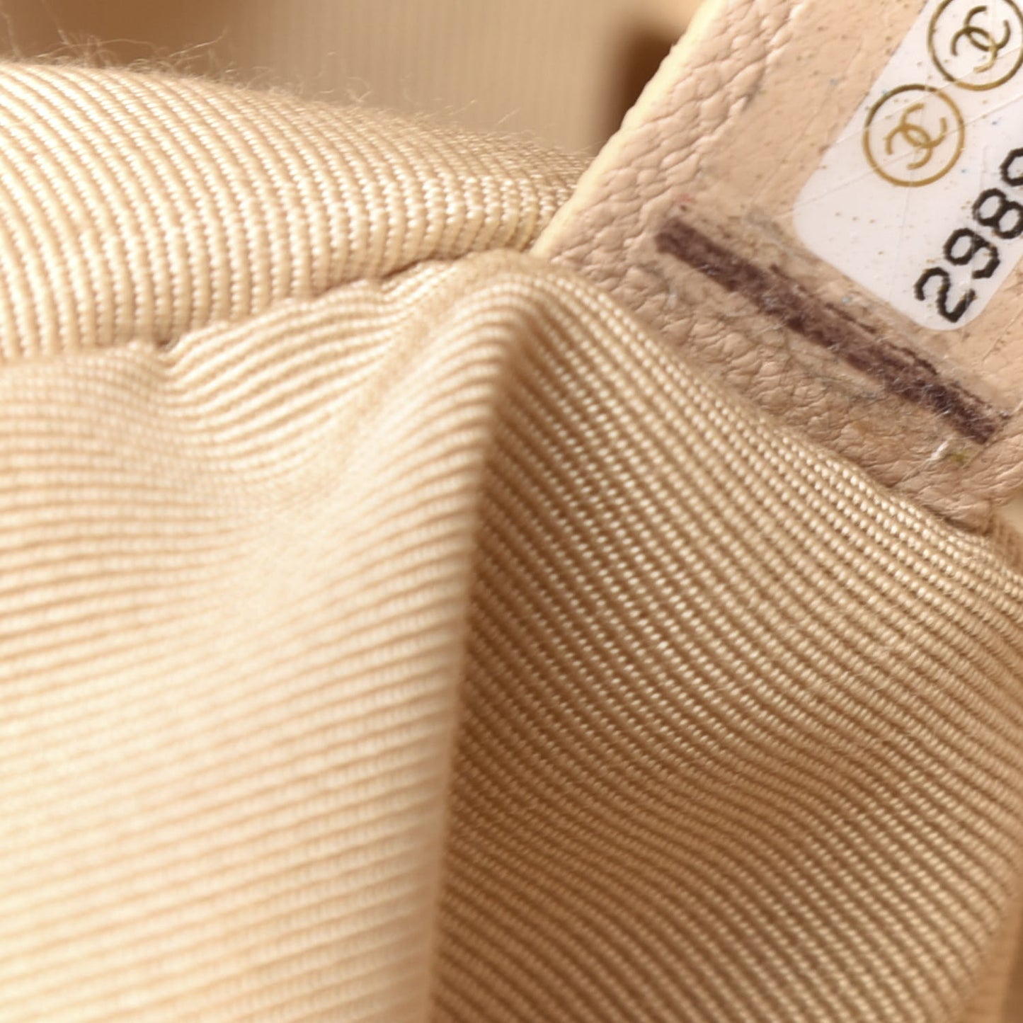 Lambskin Quilted Large 19 Flap Beige