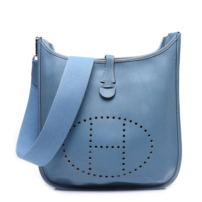 Hermes Epsom Evelyne PM Blue Jean 1 of 12