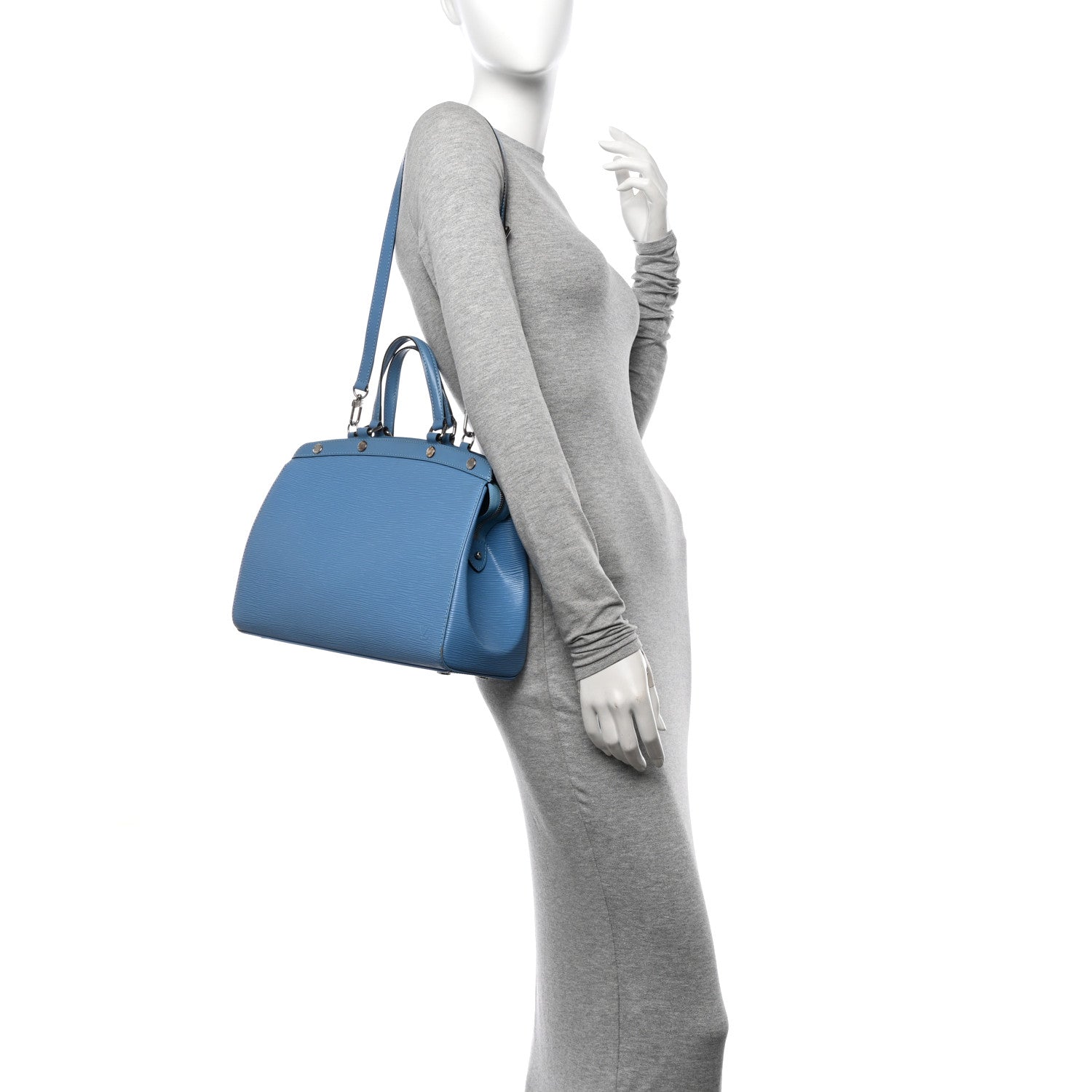 Louis Vuitton Epi Brea MM Bleuet 2 of 12