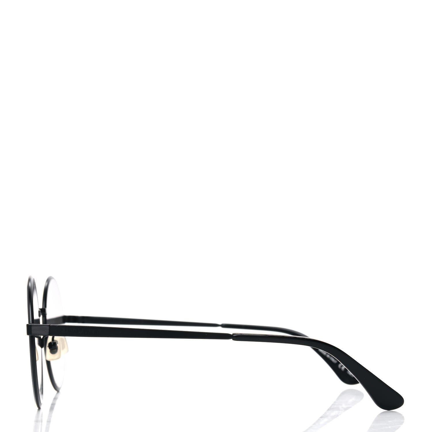 Saint Laurent SL 136 Zero Sunglasses Black Silver 3 of 4