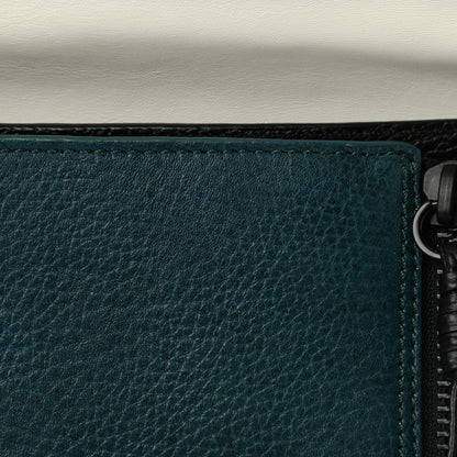 3.1 Phillip Lim Textured Calfskin Colorblock Large Pashli Satchel Dark Teal 9 of 10