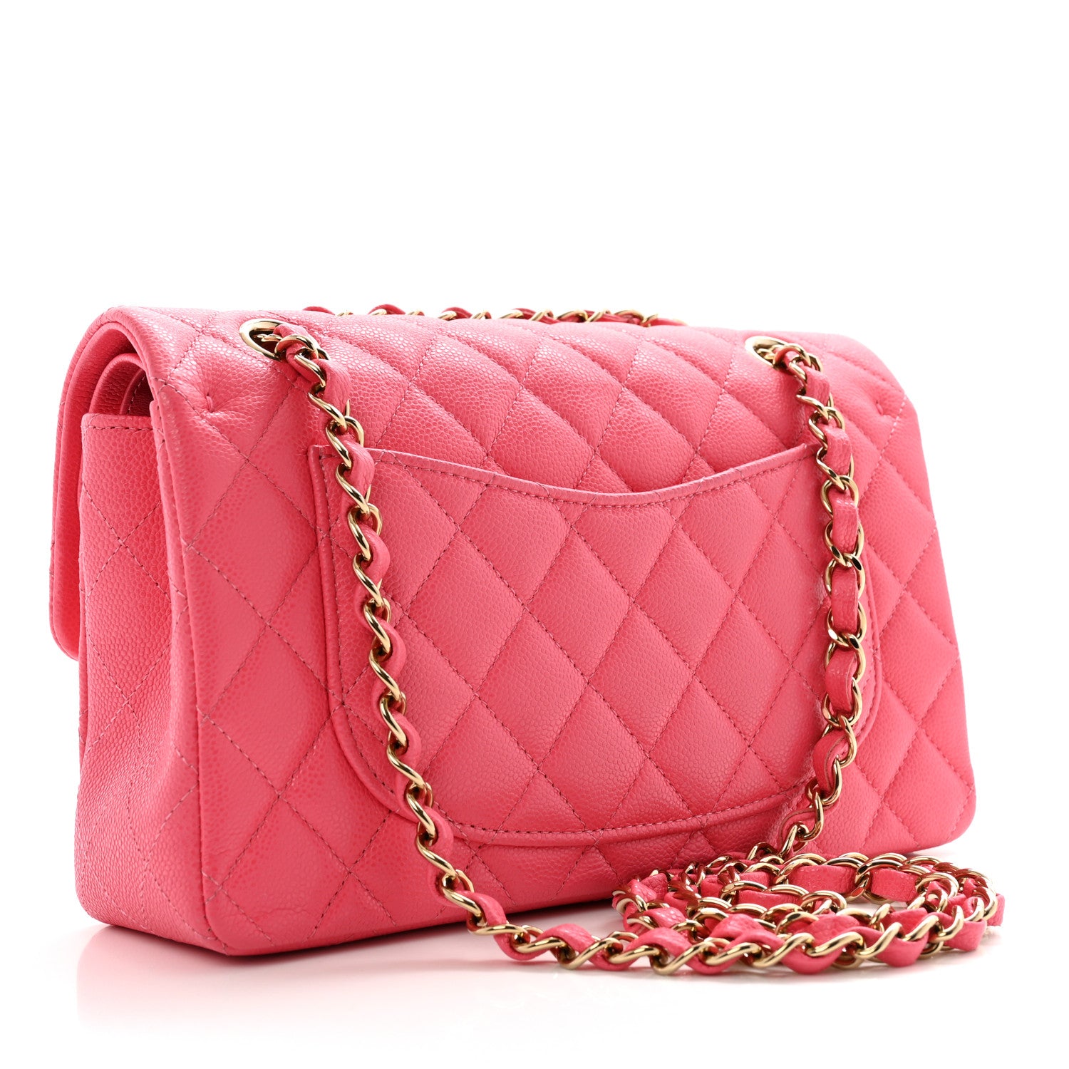 Chanel Shiny Caviar Quilted Small Double Pink 3 of 11