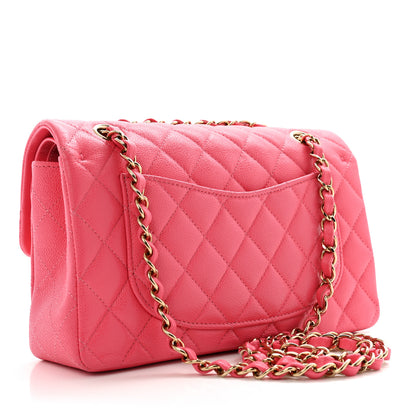 Chanel Shiny Caviar Quilted Small Double Pink 3 of 11