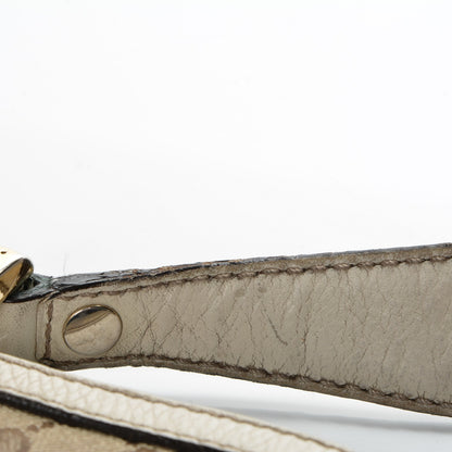 Gucci Monogram Large New Ladies Web Hobo Off White 9 of 10